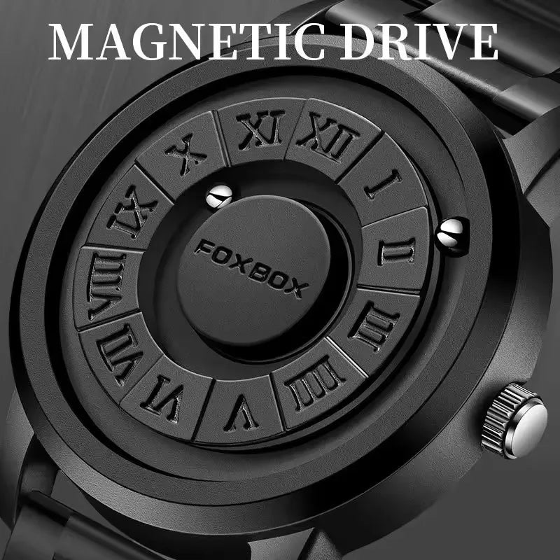 Foxbox FB0047 0047 Fashion Mens Fashion Leather Watches Top Brand Luxury Stainless Quartz 3ATM Waterproof Watch for Men