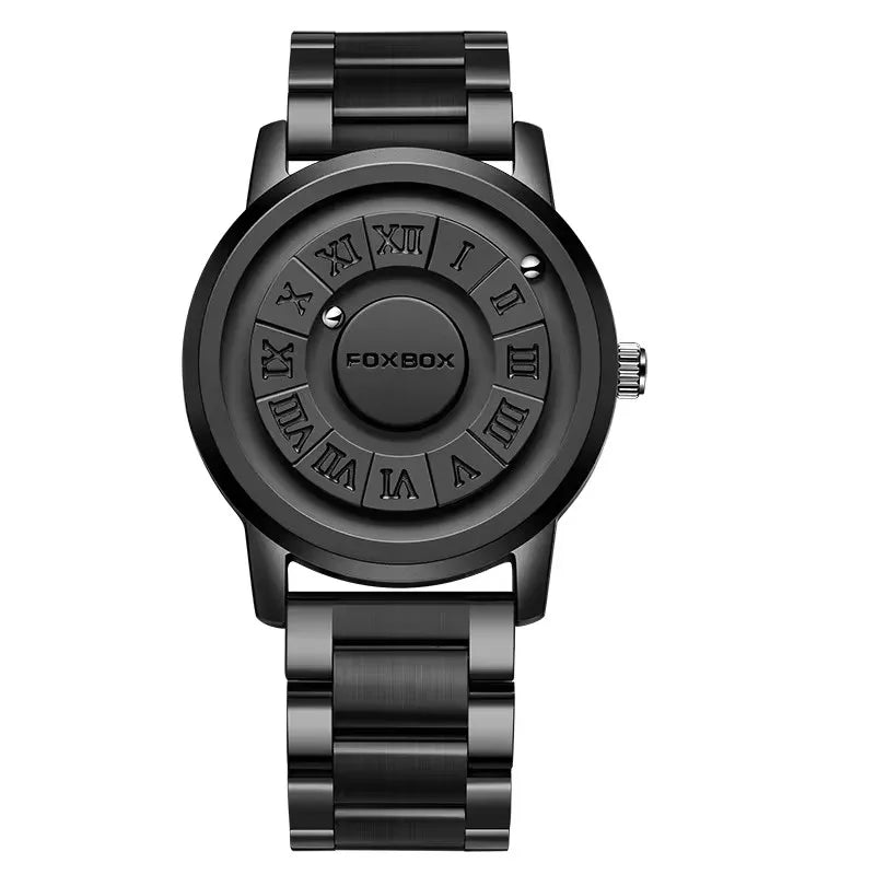 Foxbox FB0047 0047 Fashion Mens Fashion Leather Watches Top Brand Luxury Stainless Quartz 3ATM Waterproof Watch for Men
