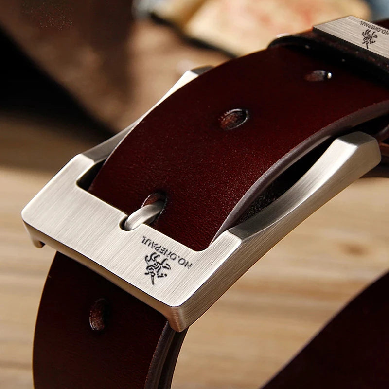 Premium Men's Leather Jeans Belt