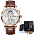 LIGE Men's Military Chronograph Watch