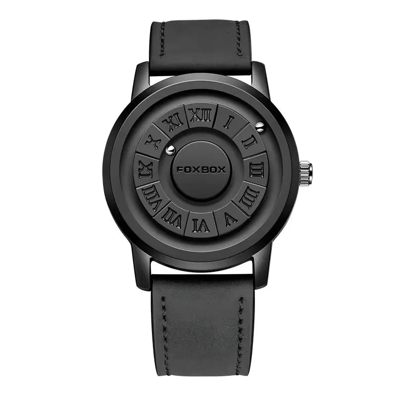 Foxbox FB0047 0047 Fashion Mens Fashion Leather Watches Top Brand Luxury Stainless Quartz 3ATM Waterproof Watch for Men