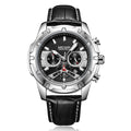 MEGIR Top Brand Luxury Watches Men Leather Watches Men Classic Quartz Men's Wrist Watch Relogio Masculino Alloy Round