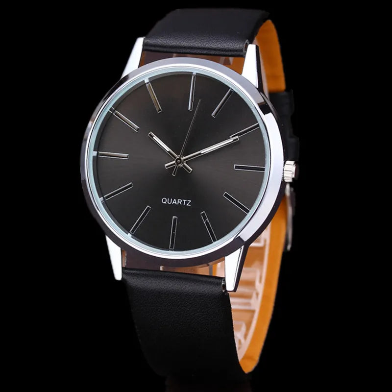 Men's Leather Wristwatch