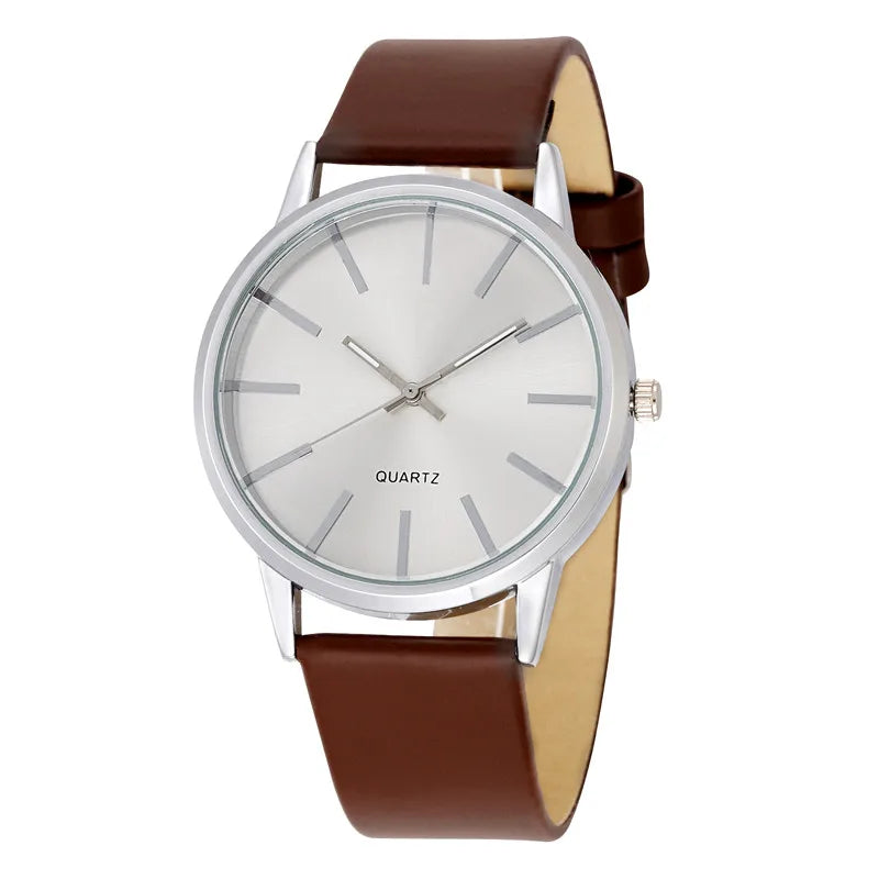Men's Leather Wristwatch