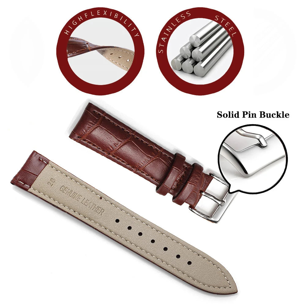 Premium Genuine Leather Watch Strap