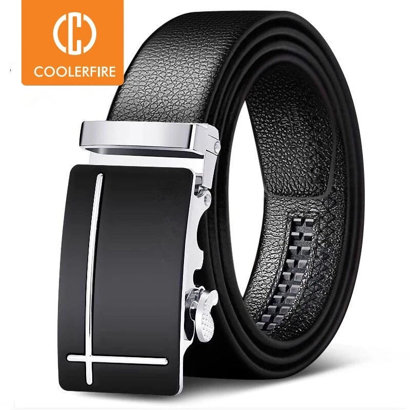 Premium Men's Automatic Buckle Leather Belt