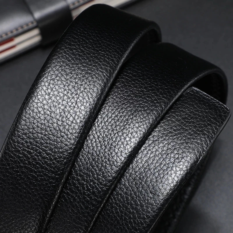 Premium Men's Automatic Buckle Leather Belt