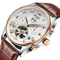 KINYUED J012 Men Automatic Mechanical Casual Watches Fashion Leather Watches