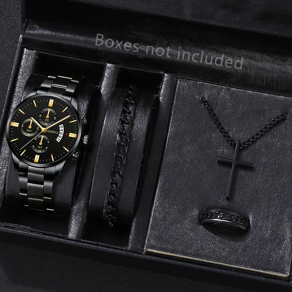Men's Stainless Steel Quartz Watch