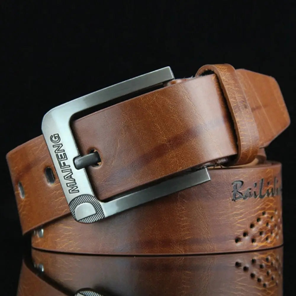 Premium Men's Classic Leather Business Belt