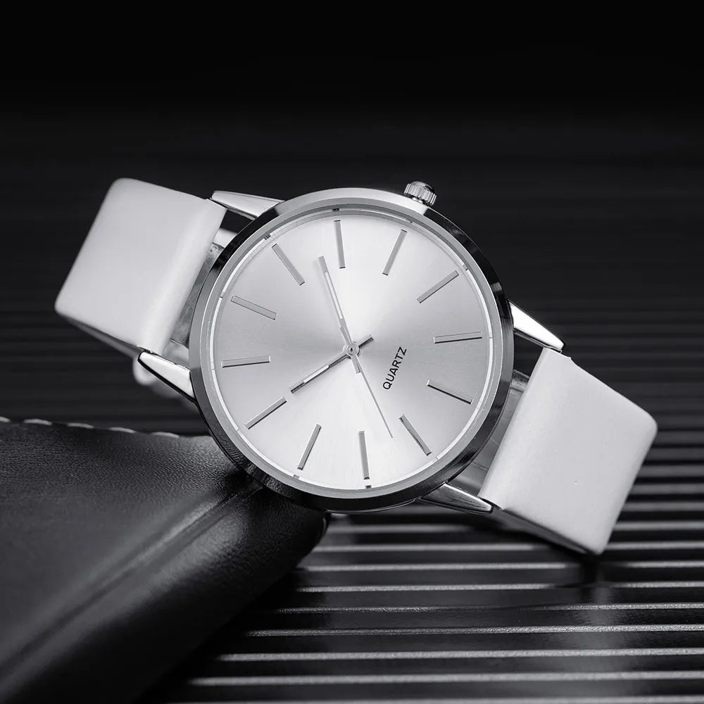 Men's Leather Wristwatch