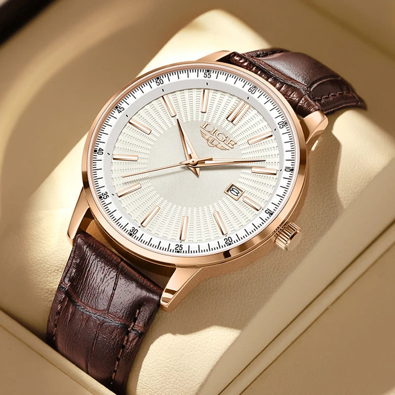 LIGE Men's Waterproof Chronograph Watch