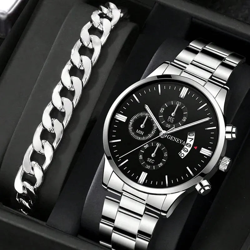 Men's Calendar Quartz Bracelet Watch