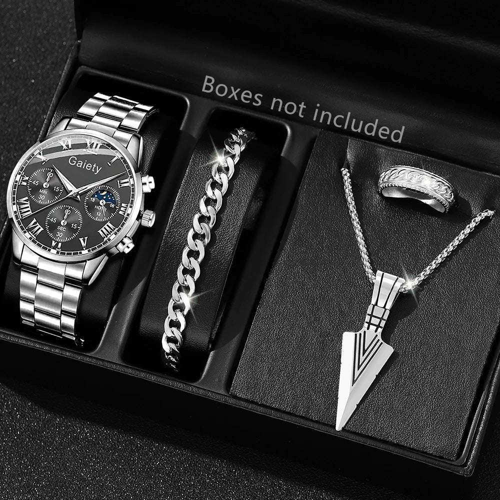 Men's Stainless Steel Quartz Watch