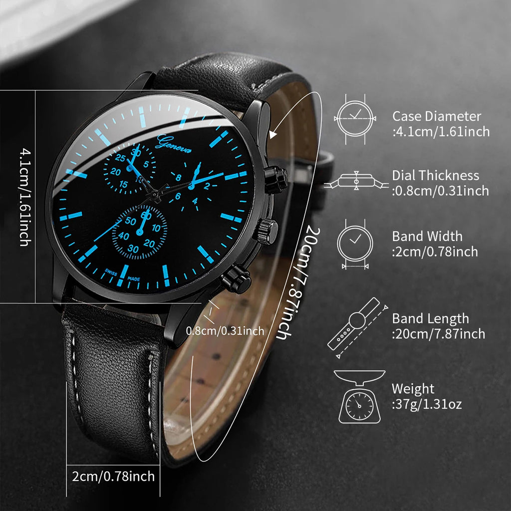 Men's Watch, Necklace & Bracelet Set