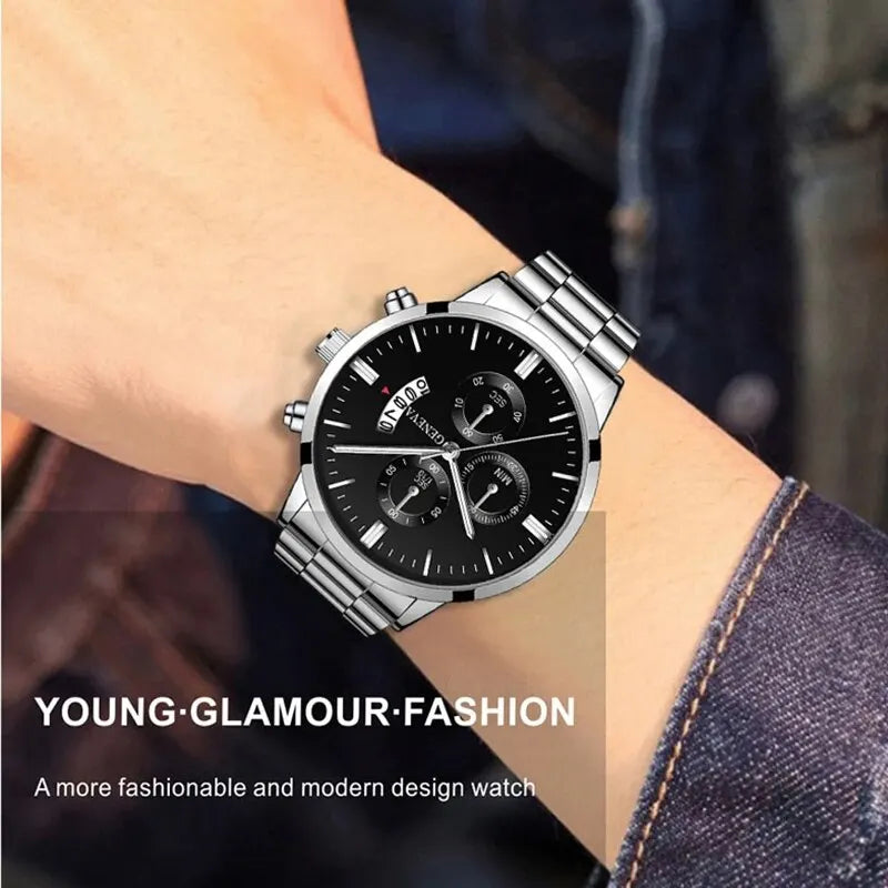 Men's Calendar Quartz Bracelet Watch