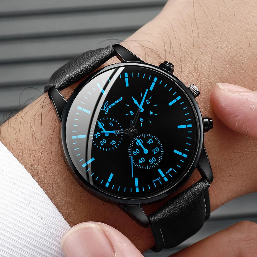 Men's Watch, Necklace & Bracelet Set