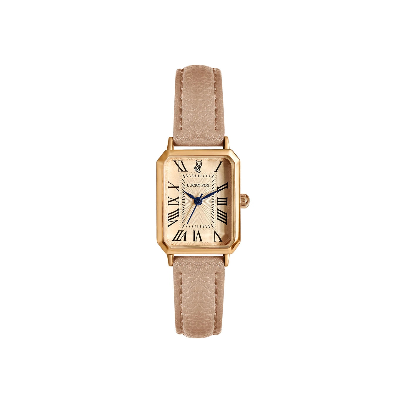 Women's Retro Square Leather Watch