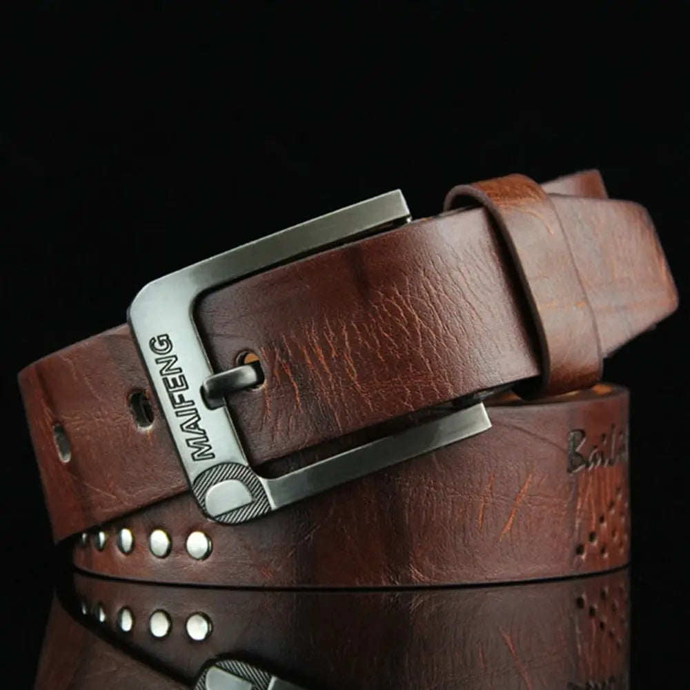 Premium Men's Classic Leather Business Belt
