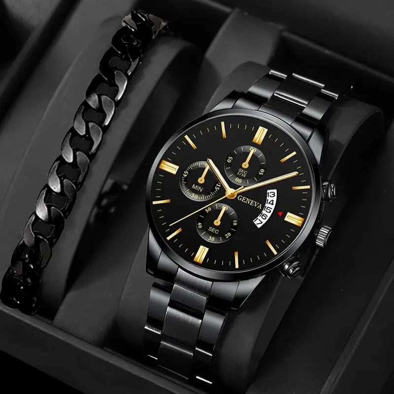 Men's Calendar Quartz Bracelet Watch