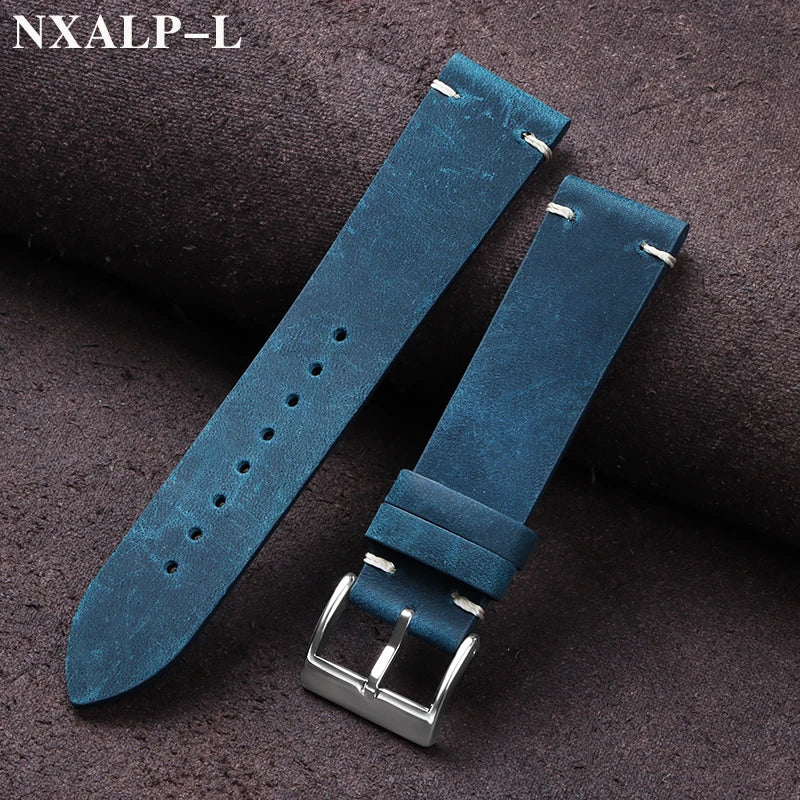Premium Handmade Oil Wax Leather Watch Band