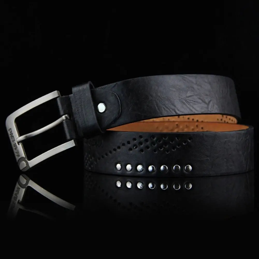 Premium Men's Classic Leather Business Belt