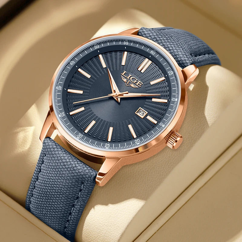 LIGE Men's Waterproof Chronograph Watch