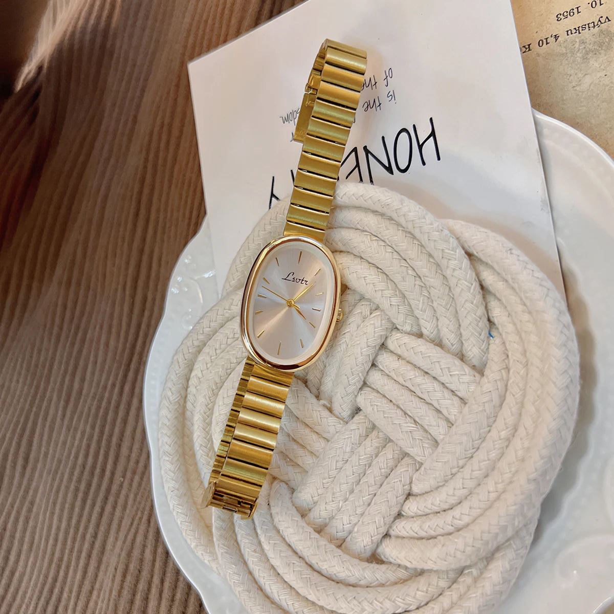 Women's Gold Bracelet Quartz Watch