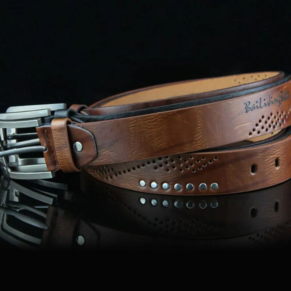 Premium Men's Classic Leather Business Belt