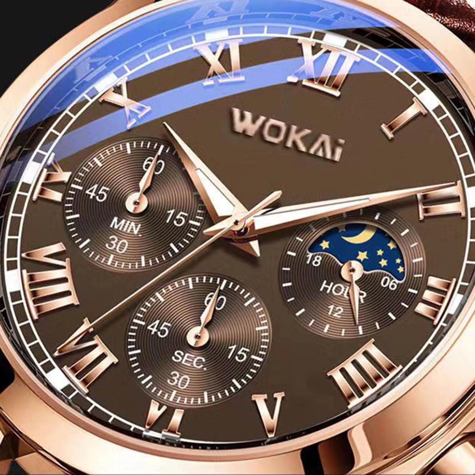 Men's PU Leather Business Watch