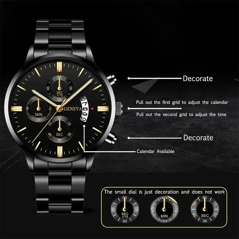 Men's Business Calendar Watch