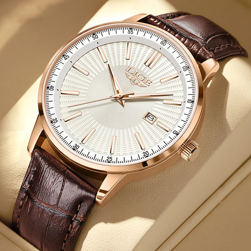 LIGE Men's Waterproof Chronograph Watch