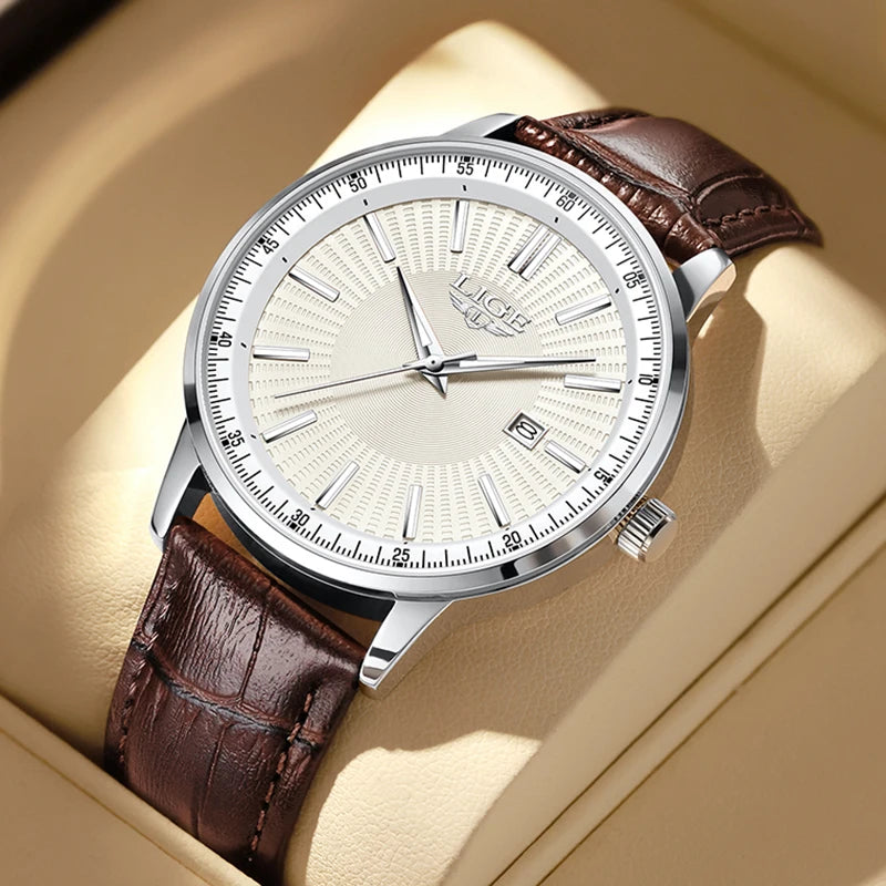 LIGE Men's Waterproof Chronograph Watch