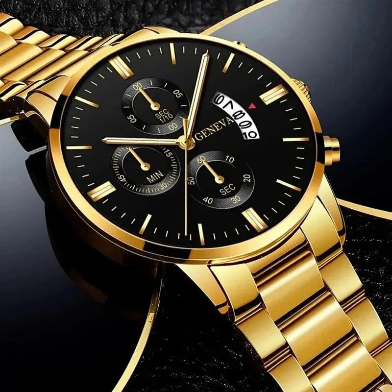 Men's Stainless Steel Quartz Watch