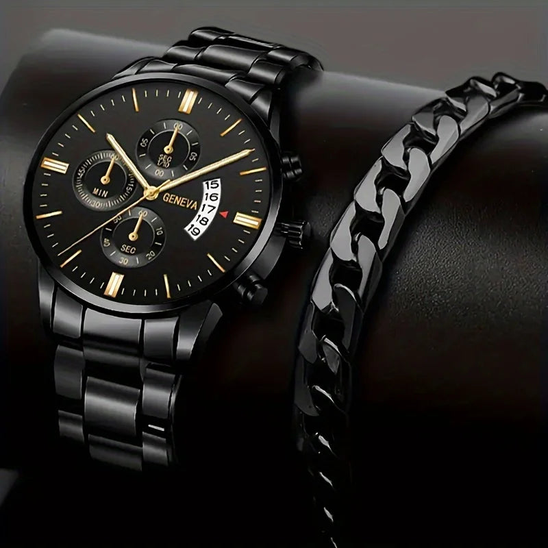Men's Stainless Steel Quartz Watch