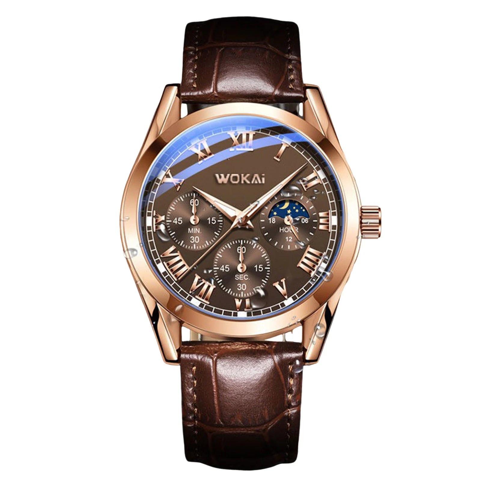 Men's PU Leather Business Watch