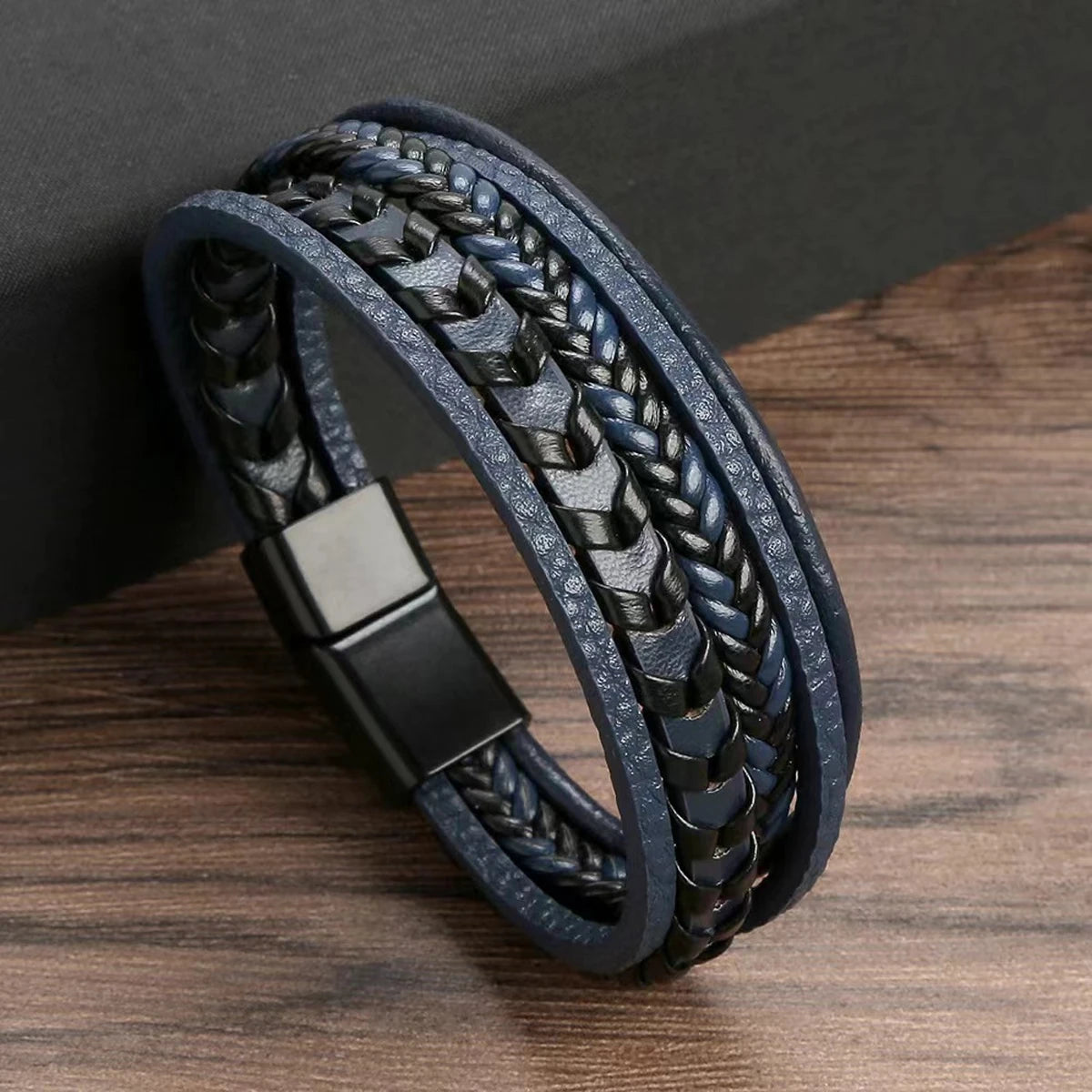 Premium Men's Vintage Leather Braided Bracelet