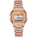 Rose Gold Digital Retro Watch