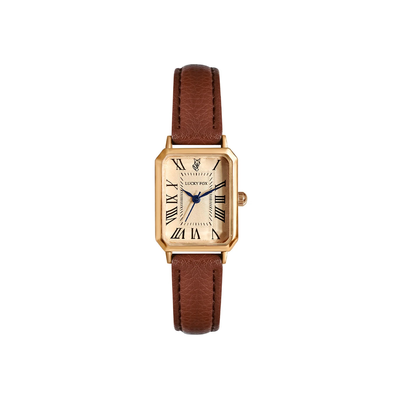 Women's Retro Square Leather Watch