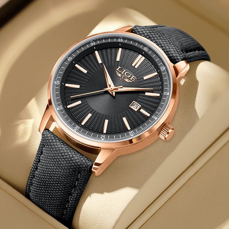 LIGE Men's Waterproof Chronograph Watch