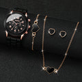 Women's Silicone Quartz Watch Set