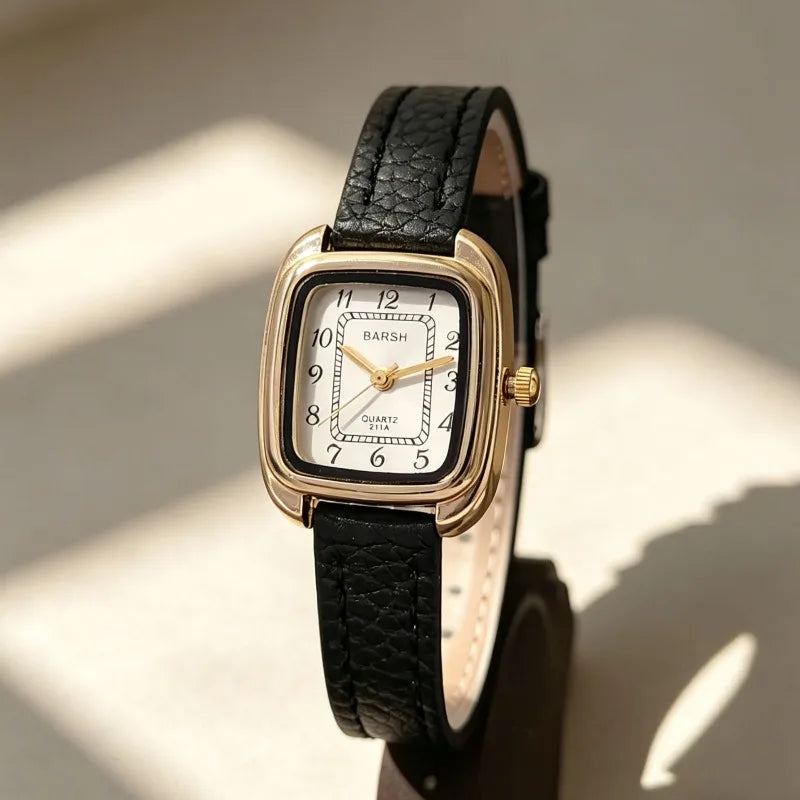 Women's Retro Roman Dial Leather Watch