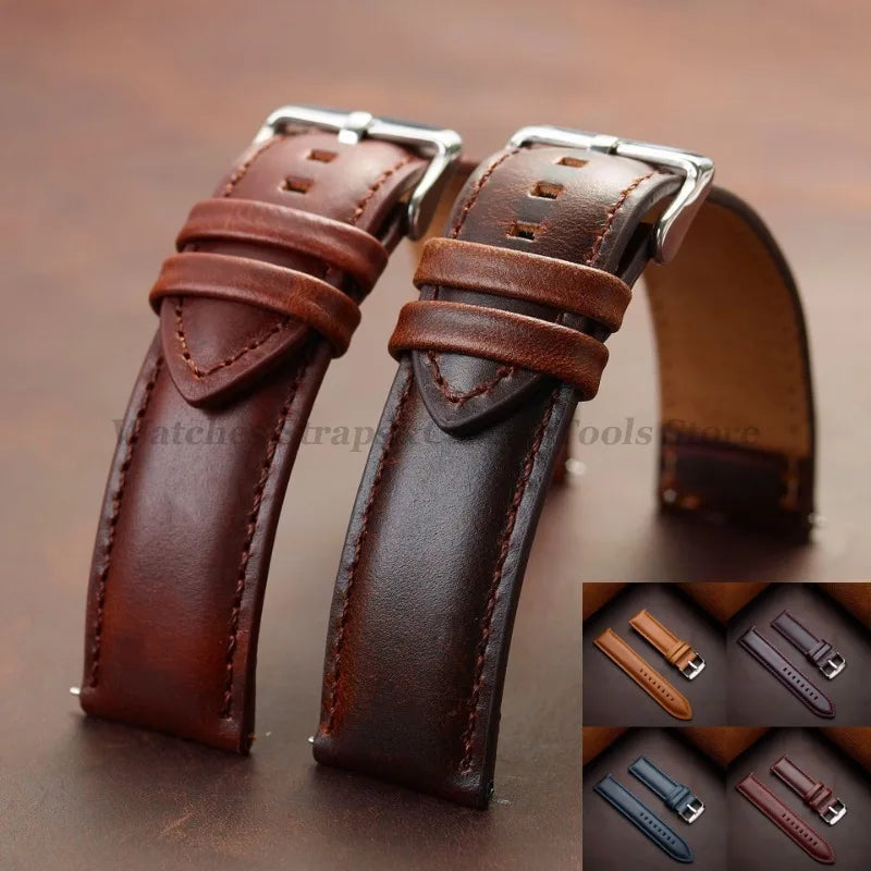 Premium Vintage Cowhide Watch Strap