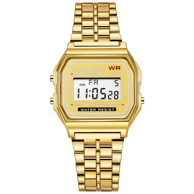 Rose Gold Digital Retro Watch