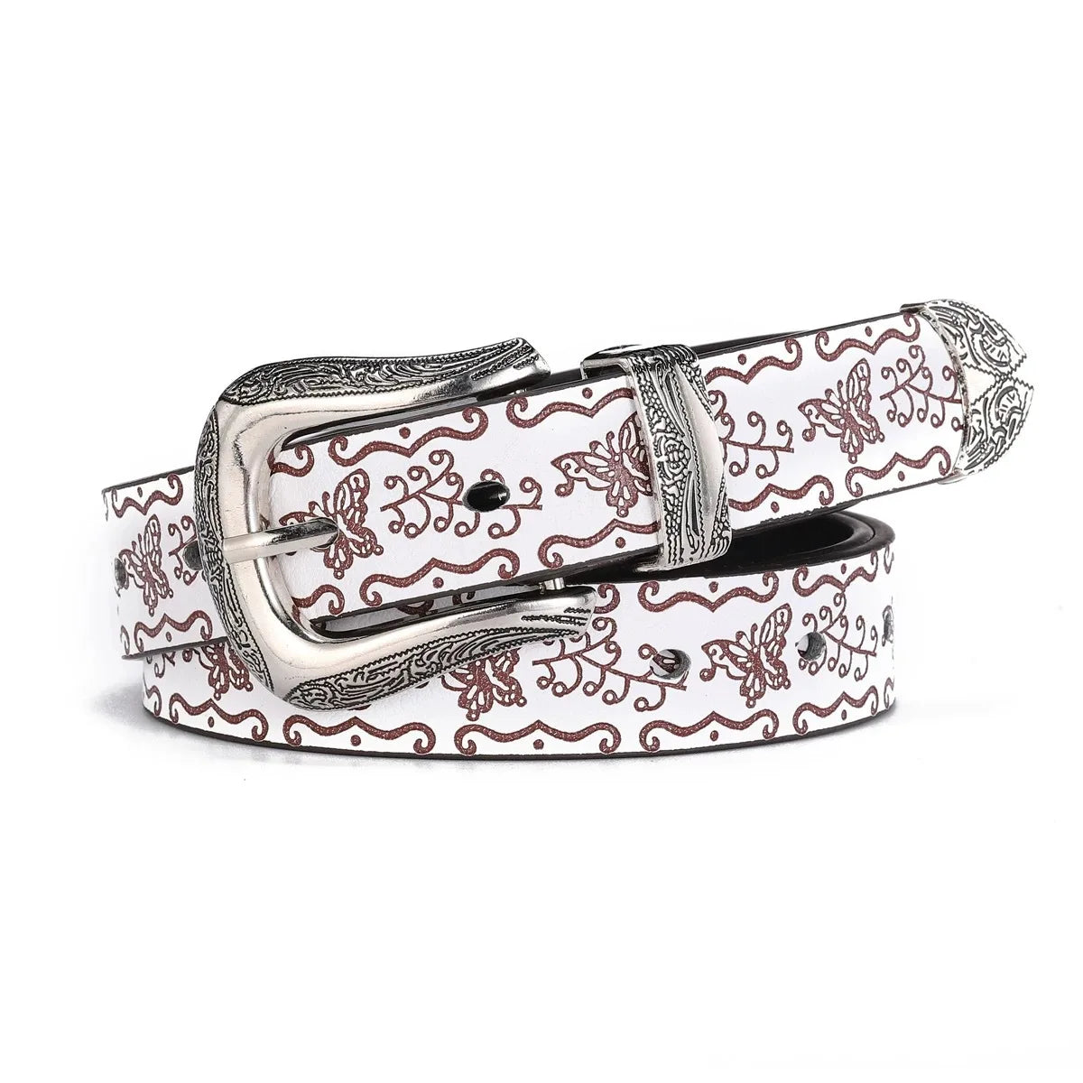 Premium Women's Gold Buckle Leather Belt