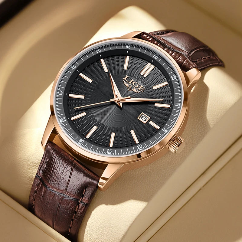 LIGE Men's Waterproof Chronograph Watch