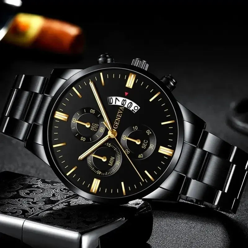 Men's Stainless Steel Quartz Watch