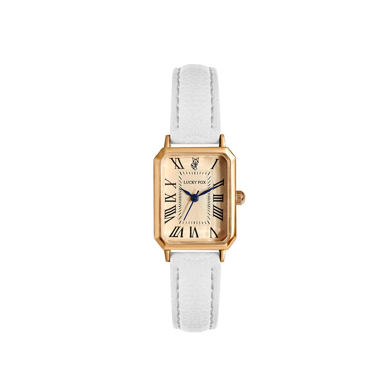 Women's Retro Square Leather Watch