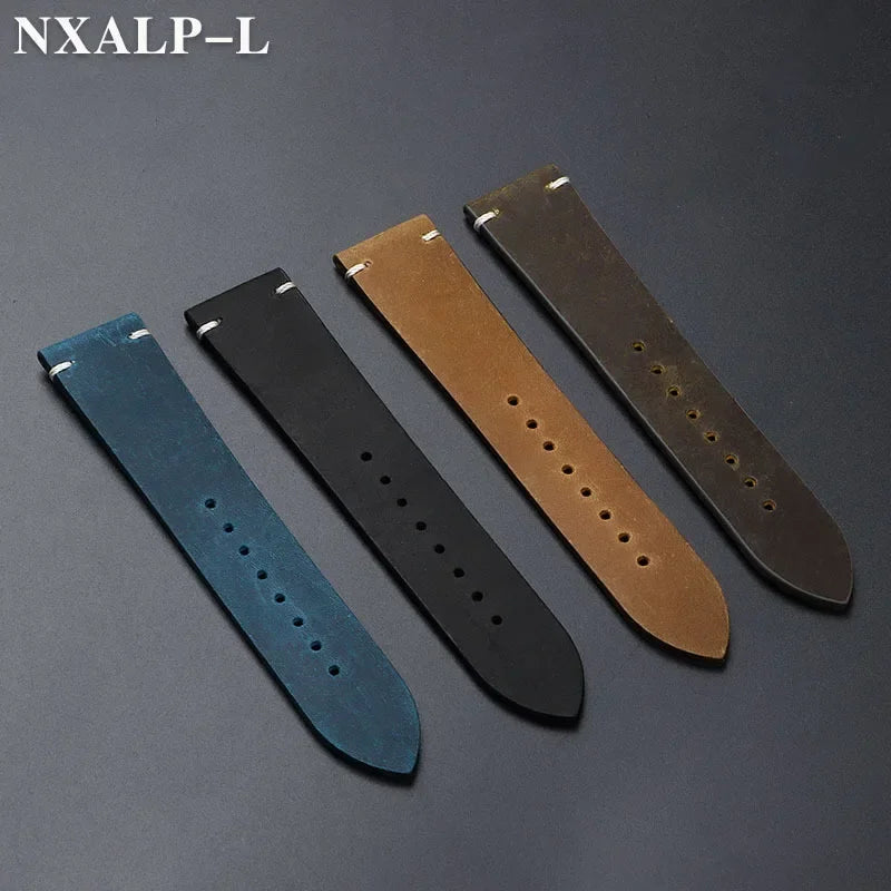 Premium Handmade Oil Wax Leather Watch Band