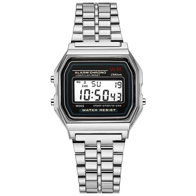 Rose Gold Digital Retro Watch